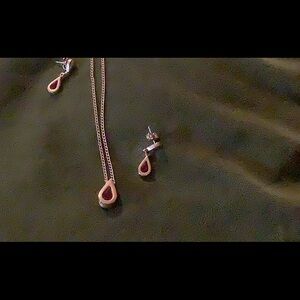 Avon Tear Drop Necklace and Earrings